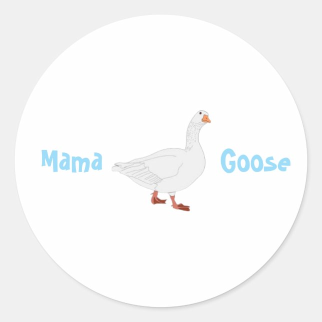 Stickers Mama Goose - Cadeau de fête des mères (Devant)