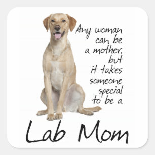 Stickers maman du laboratoire jaune