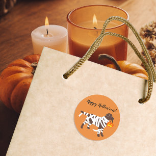 Stickers mamie au chocolat du Labrador Halloween