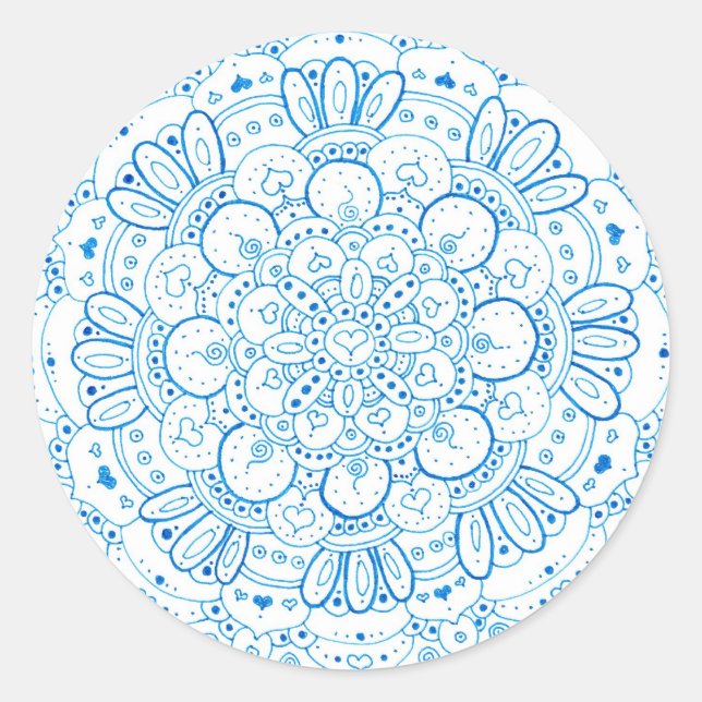 Stickers Mandala 1 Round (Devant)