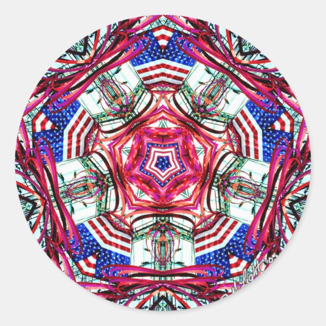 Stickers Mandala 4 juillet (Devant)