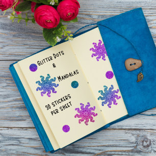 Stickers Mandala & Dots Parties scintillant Planne