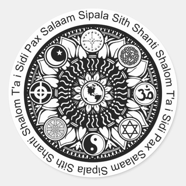 Stickers Mandala iPeace (Devant)