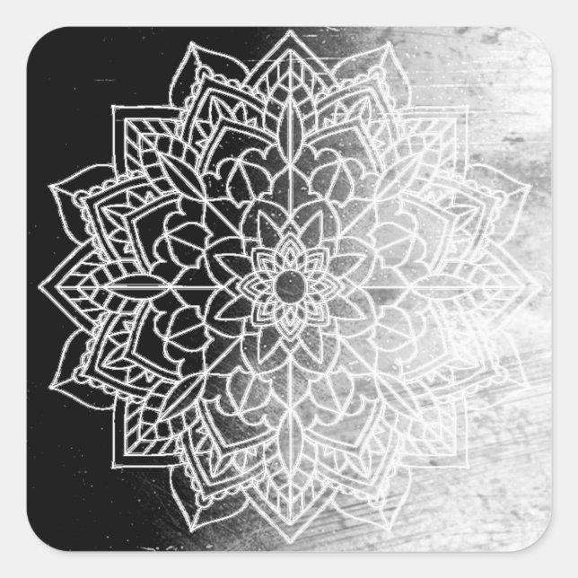 Stickers Mandala noirs (Devant)