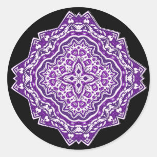 stickers mandala violet