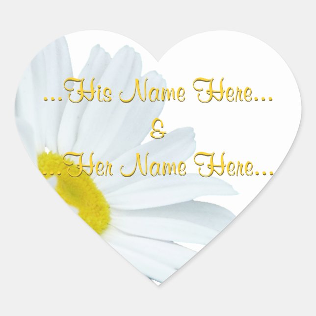 Stickers marguerite Personnalisé Stickers margueri (Devant)