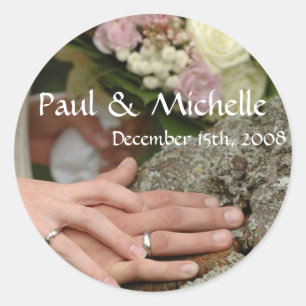 Stickers mariage à deux mains