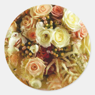 Stickers mariage bouquet floral