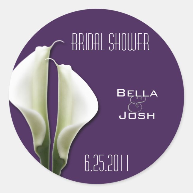 Stickers Mariage Calla Lily (Devant)