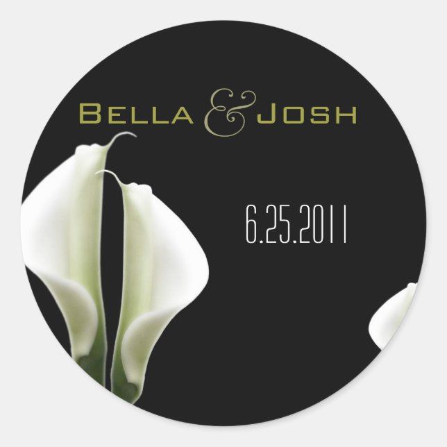 Stickers Mariage Calla Lily (Devant)