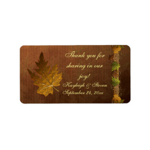 Stickers Mariage Chanson d'automne Favor