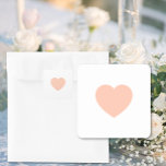 Stickers Mariage Coeur Simple<br><div class="desc">Un excellent élément de repère. Créez des autocollants cardiaques classiques pour vos festivités mariages. Stickers avec une allure simple,  mignonne et romantique. Une partie de la collection Loving Hummingbirds Design.</div>