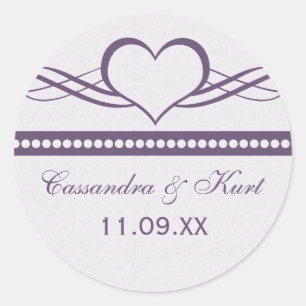 Stickers Mariage de Coeur Romantique