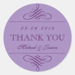 Stickers Mariage de lavande violette