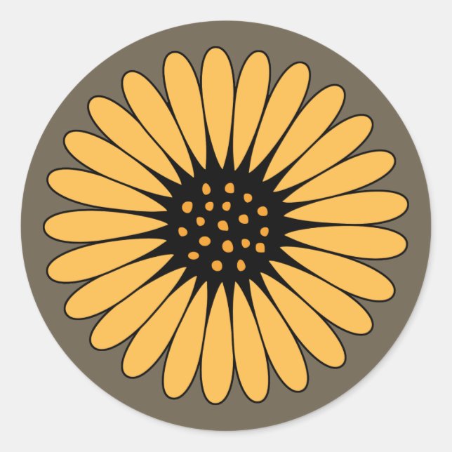 Stickers Mariage de l'enveloppe Gerbera Daisy (Devant)