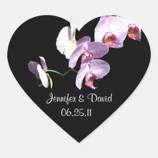 Stickers Mariage de l'orchidée mauve