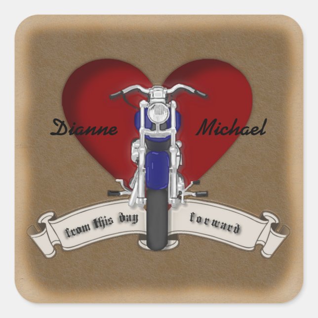 Stickers Mariage de tatouage moto moto moto moto m (Devant)