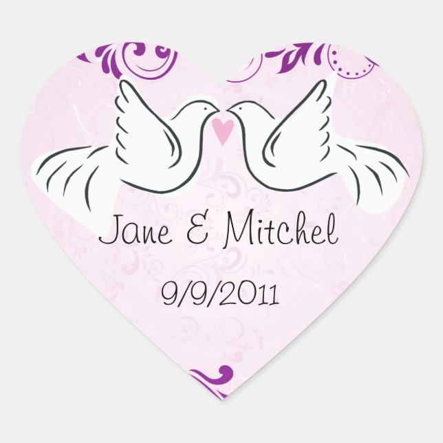 Stickers mariage Dove (Devant)