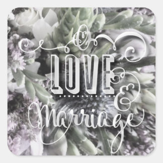 Stickers Mariage Enveloppe Amour et Mariage