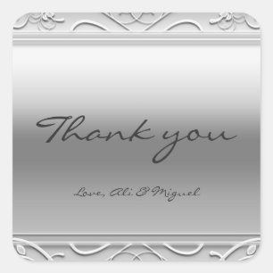 Stickers Mariage Favoris Silver Elegant Glamor