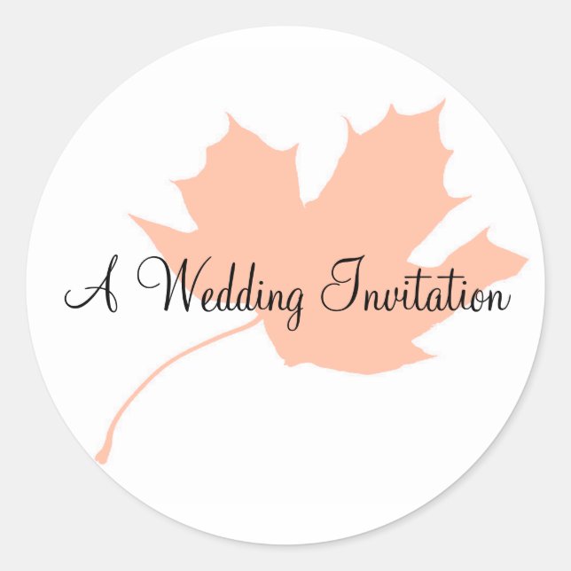 Stickers Mariage Feuille (Devant)
