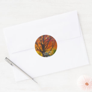 Stickers Mariage Feuilles Automne