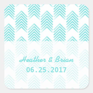 Stickers Mariage Flèches Tribales Turquoise
