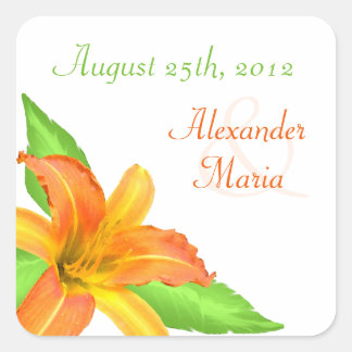 Stickers Mariage Fleur Été Chaud/Sceau