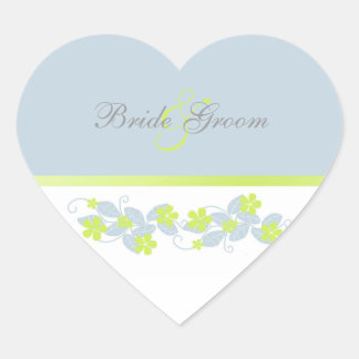 Stickers Mariage Fleurs Chartreuse