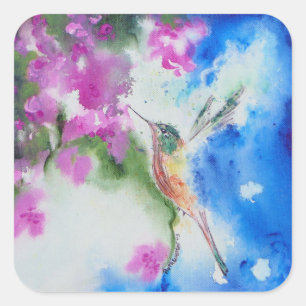 Stickers Mariage Floral Colibris