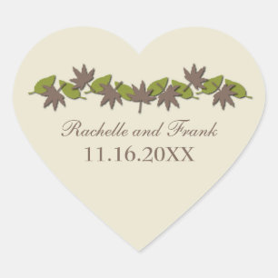 Stickers Mariage Frontalier, Brown/Vert