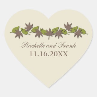 Stickers Mariage Frontalier, Brown/Vert