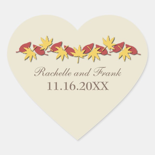 Stickers Mariage Frontalier, Jaune/Rouge (Devant)