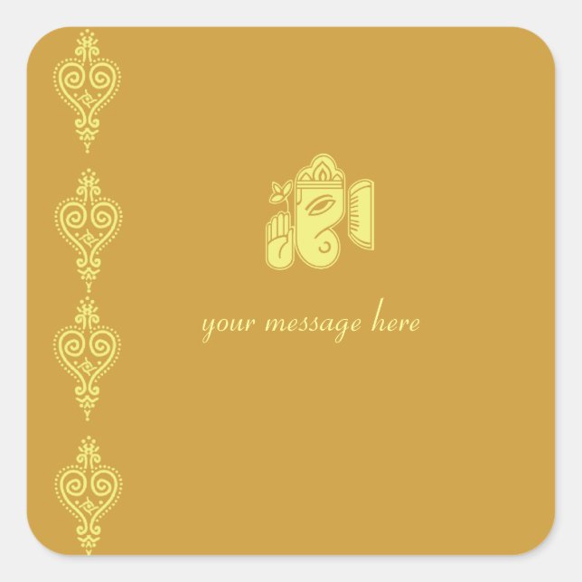 Stickers Mariage Ganesha (Devant)