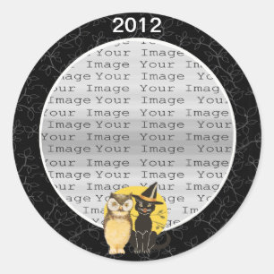 Stickers Mariage Halloween Chat & Chouette