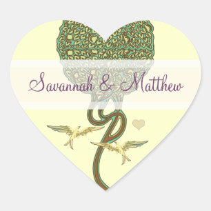 Stickers Mariage Inséparable Art Nouveau