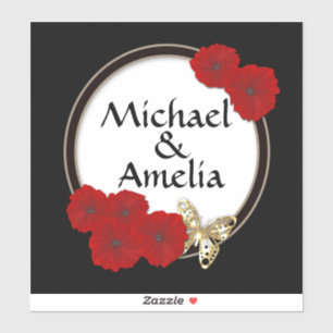 Stickers mariage, mariage, lettres