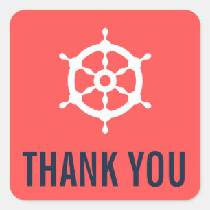 Stickers Mariage marine et corail