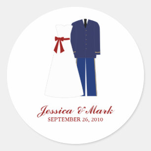 Stickers Mariage Militaire