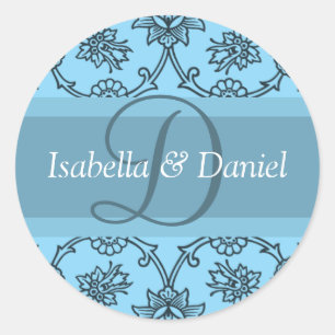 Stickers Mariage Monogramme D