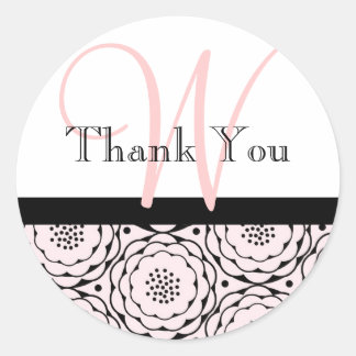 Stickers Mariage Monogramme Merci