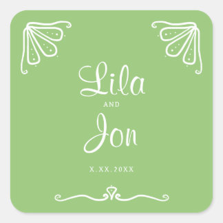 Stickers Mariage personnalisé Tuberose