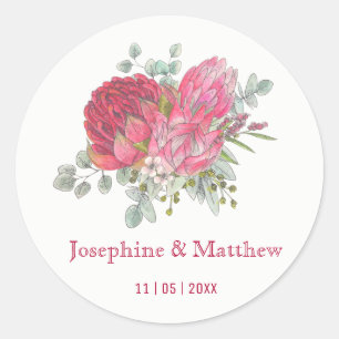 Stickers Mariage Protea Flowers