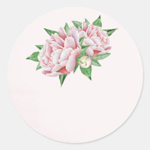 Stickers mariage rose pivoine Favoriser