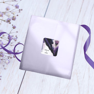 Stickers Mariage Rose Violet Vivid