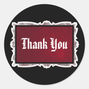 Stickers Mariage rouge et noir Goth