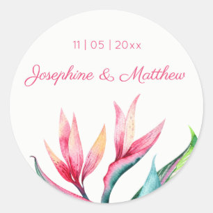 Stickers Mariage Tropical Bird of Paradise
