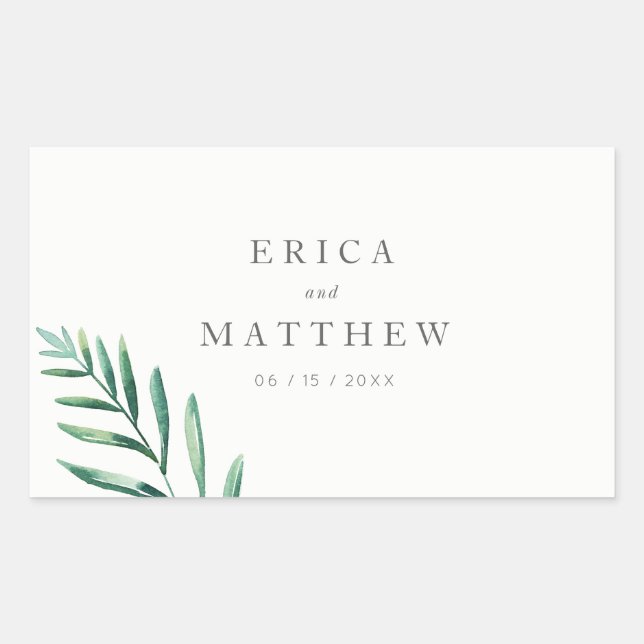 Stickers mariage verdoyant (Devant)