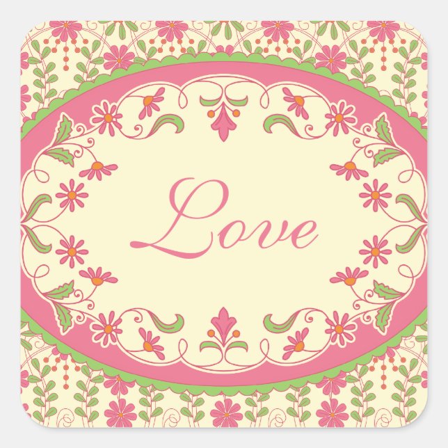 Stickers Mariage Victorien vintage (Devant)