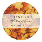 Stickers Mariages de automne Feuille d'érable d'au